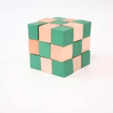 Wooden Snake Cube Twist Puzzle Toy