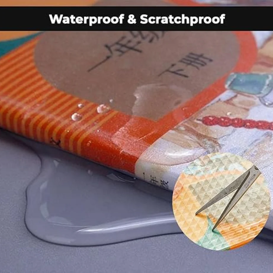 30 Pcs Self-Adhesive Book Cover Transparent Protective Sticker for School Notebooks - Image 4