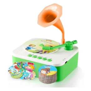 Children's Storytelling Phonograph Music Player | Kids Gramophone with 96 Cards