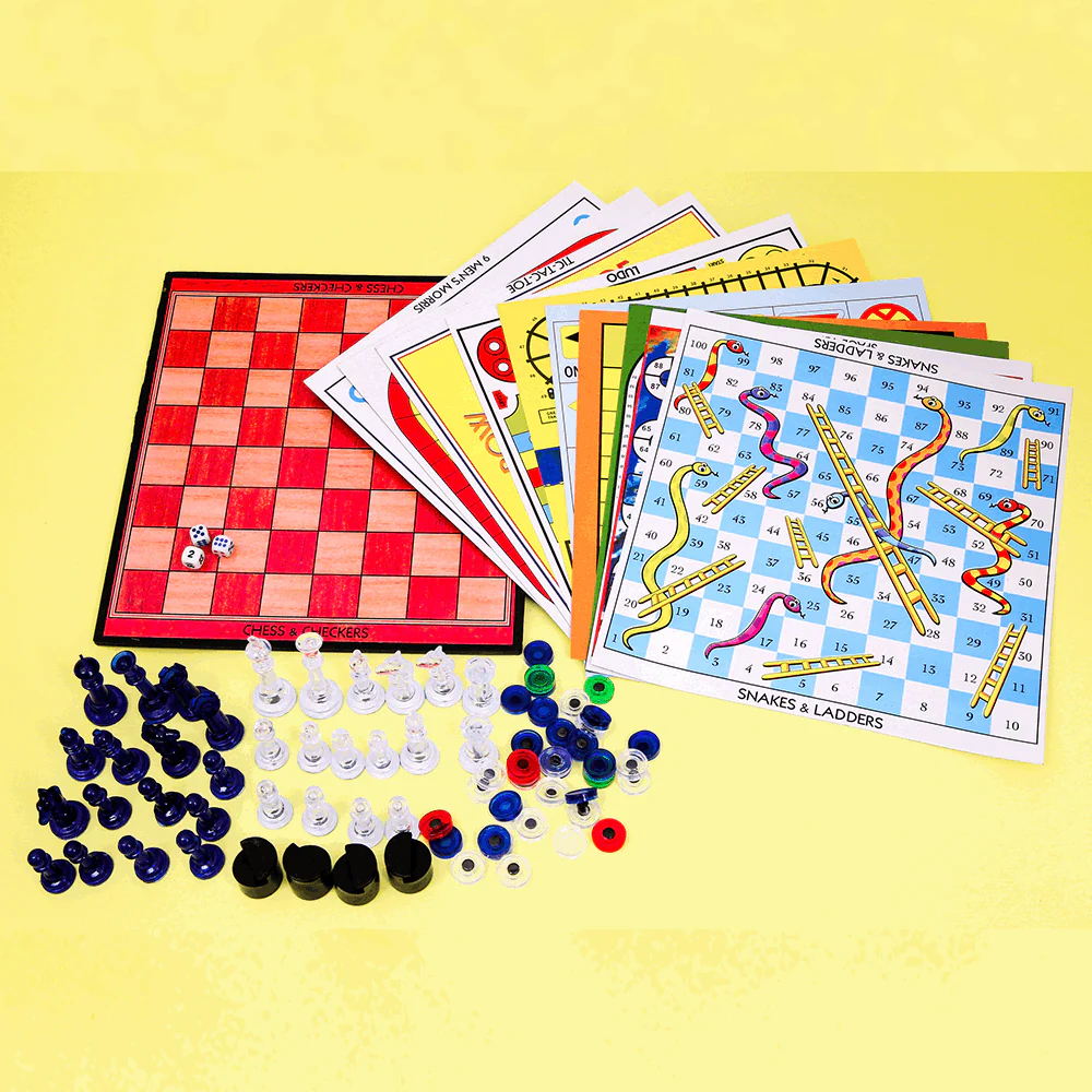 Family Magnetic Board Game Chess 13 in 1 - Image 3