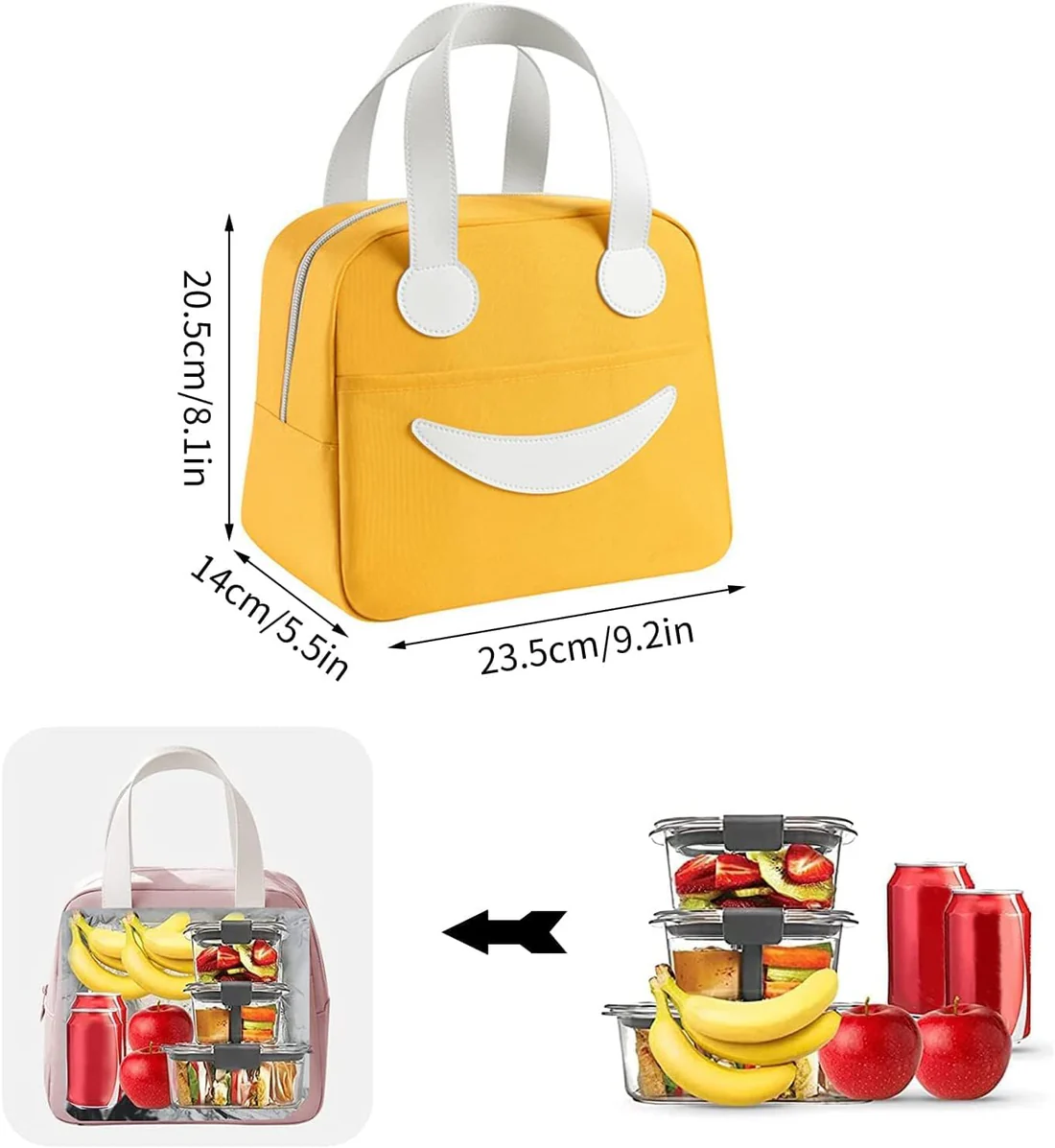 Durable Smiley Lunch Bags - Image 7