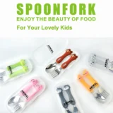 Fork Spoon Set for Kids - Fun Animal Design