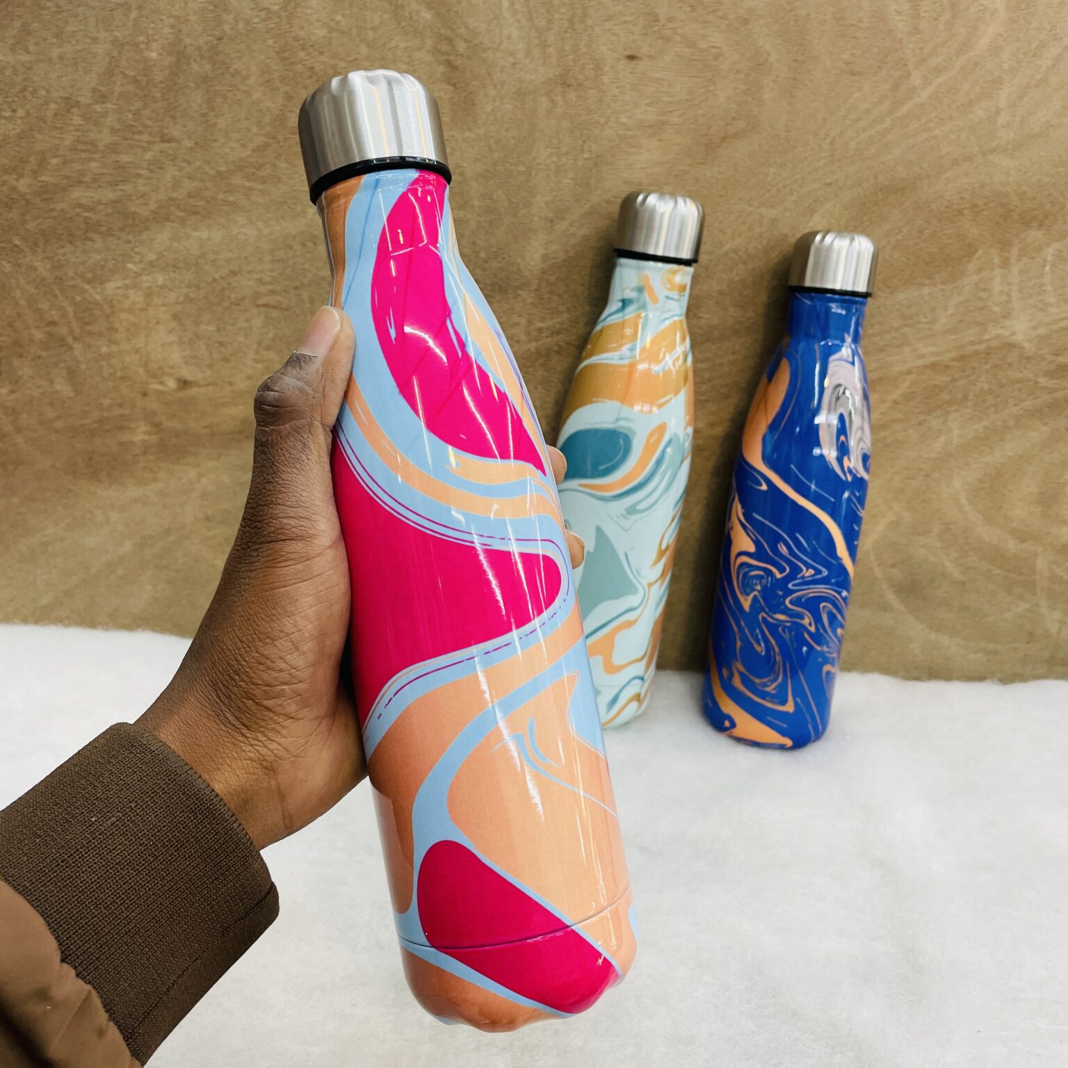 Rainbow Double Wall Steel Water Bottle - Image 2