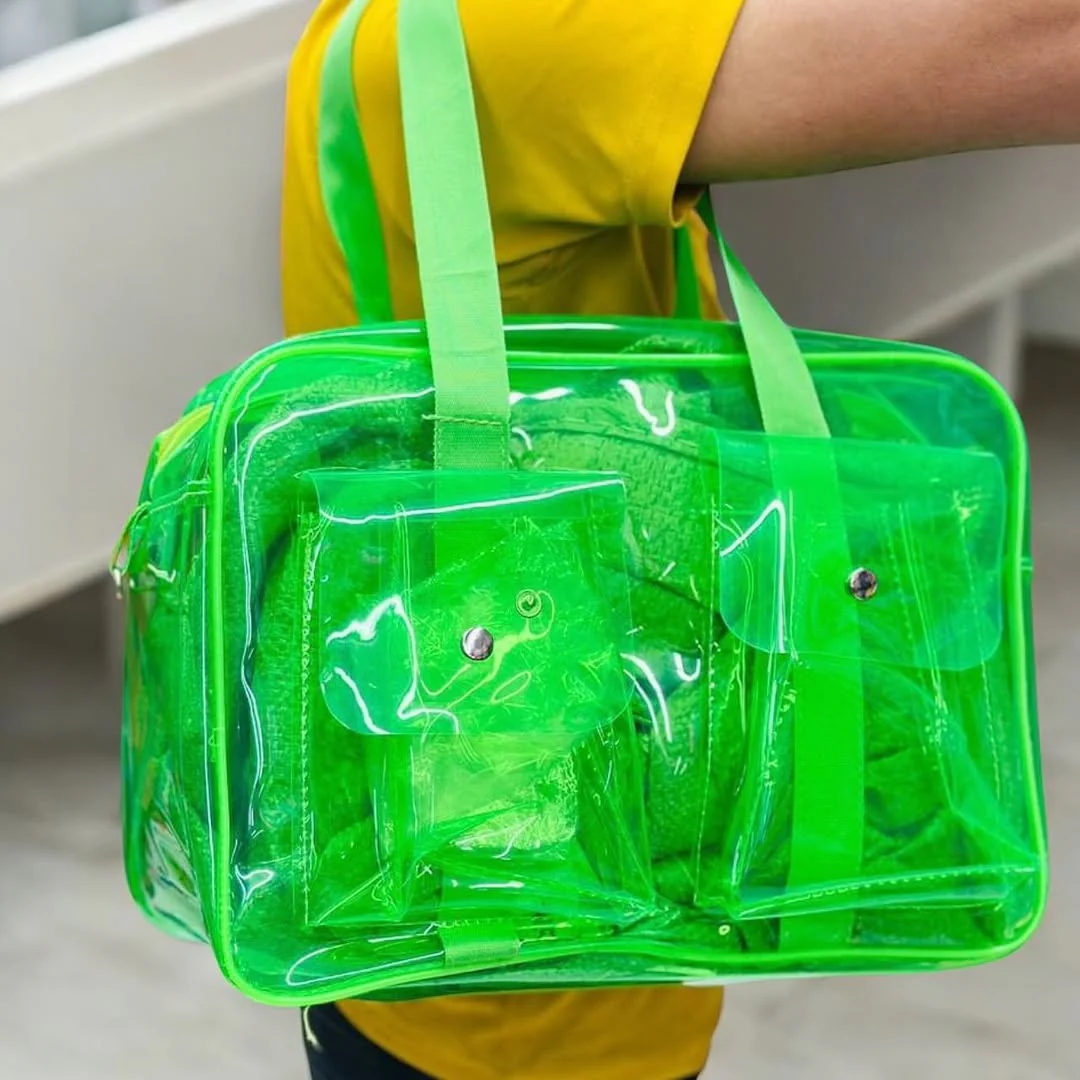 Customized Jelly Duffle Bag Double Pocket - Image 2