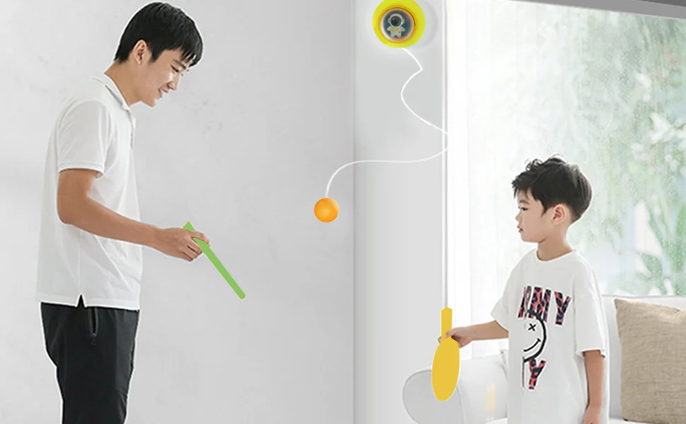 Hanging Table Tennis Trainer Set – Adjustable Self-Training Ping Pong Game - Image 2