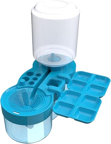 5-in-1 Paint Brush Cleaner with Water Circulation, Drain & Holder
