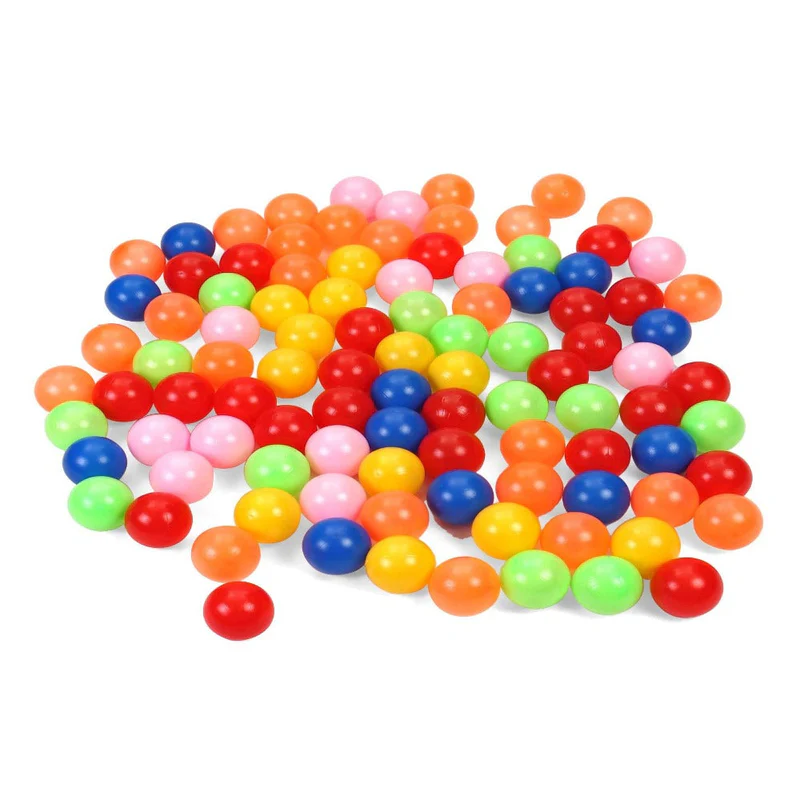 100 Pcs Soft and Safe Multi Colour Fun Packed Plastic Pool Balls for Kids - Image 3