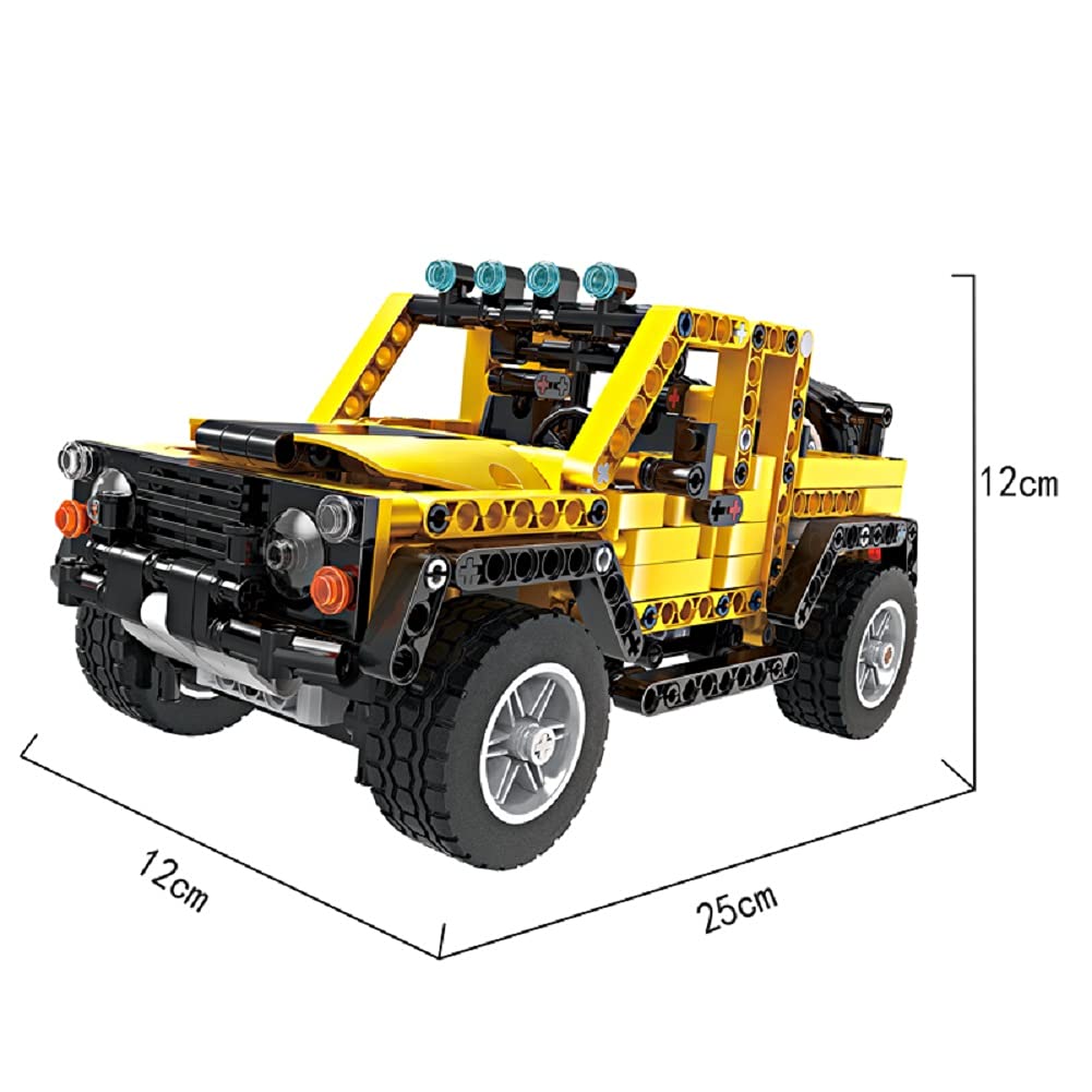 Off-Road Build A Pickup Car MOC Technique Building Block 491Pieces - Image 6