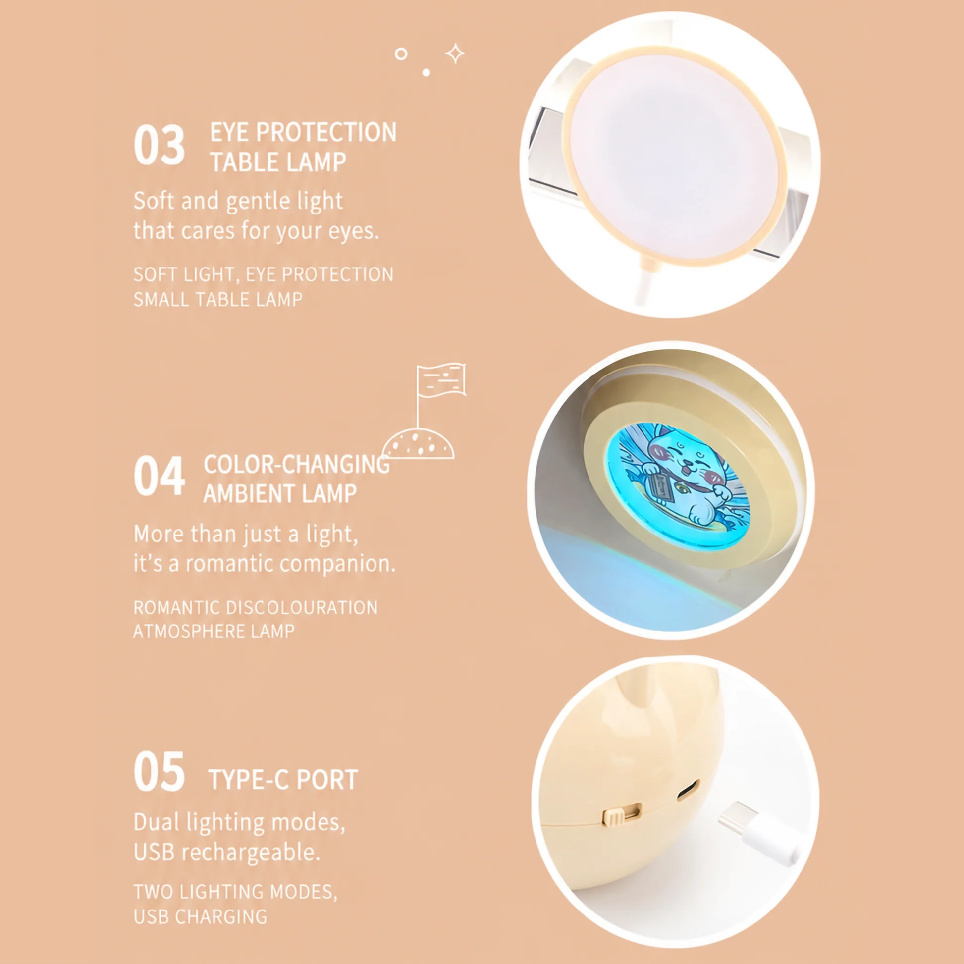 3-in-1 Study Desk and Lamp with Storage - Image 11