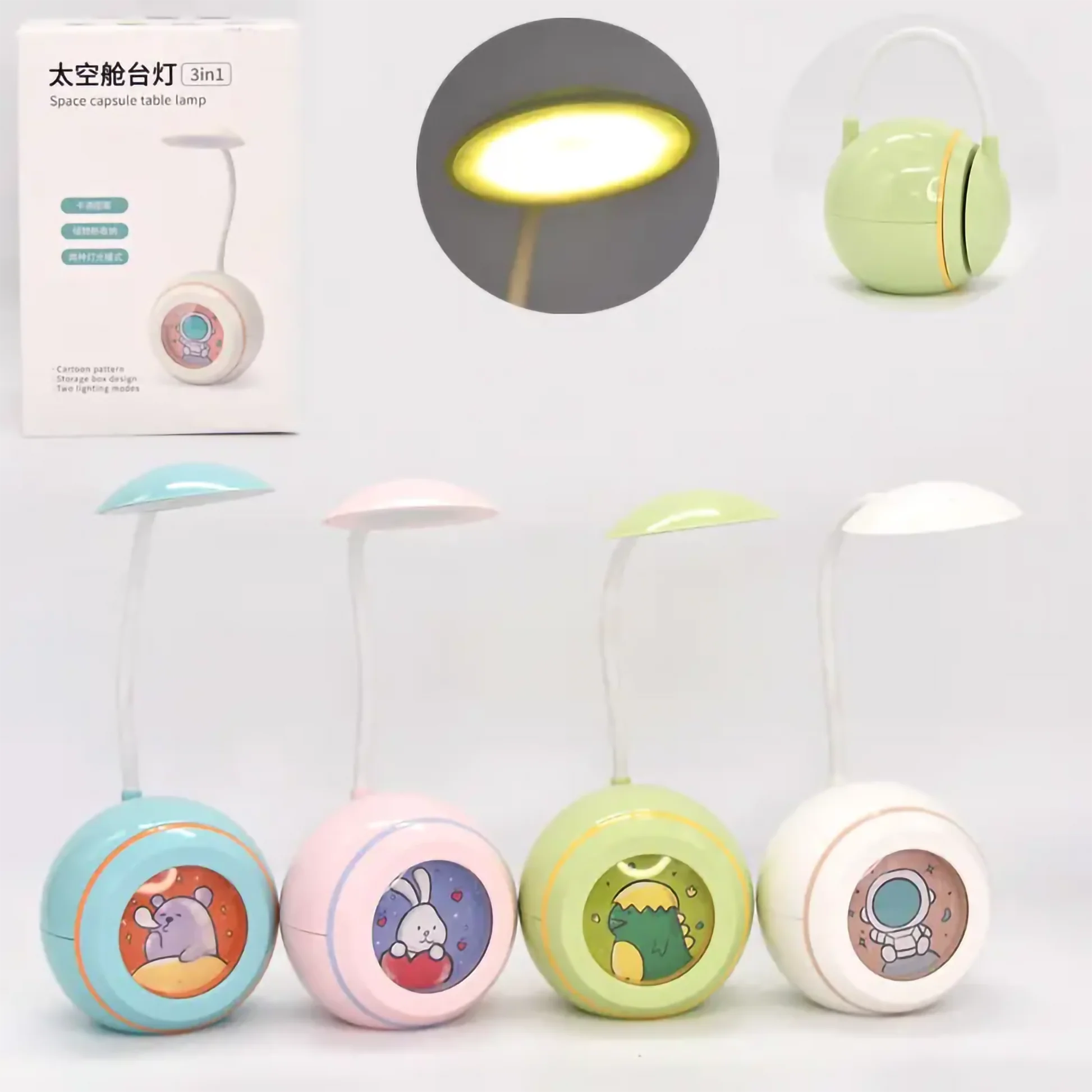 3-in-1 Study Desk and Lamp with Storage - Image 7