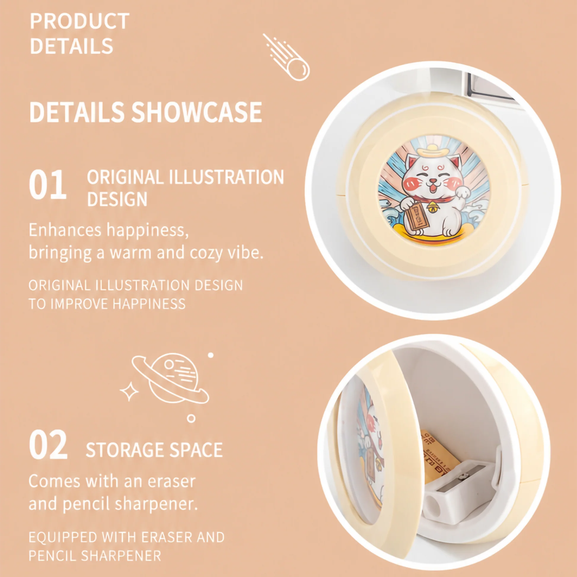 3-in-1 Study Desk and Lamp with Storage - Image 10