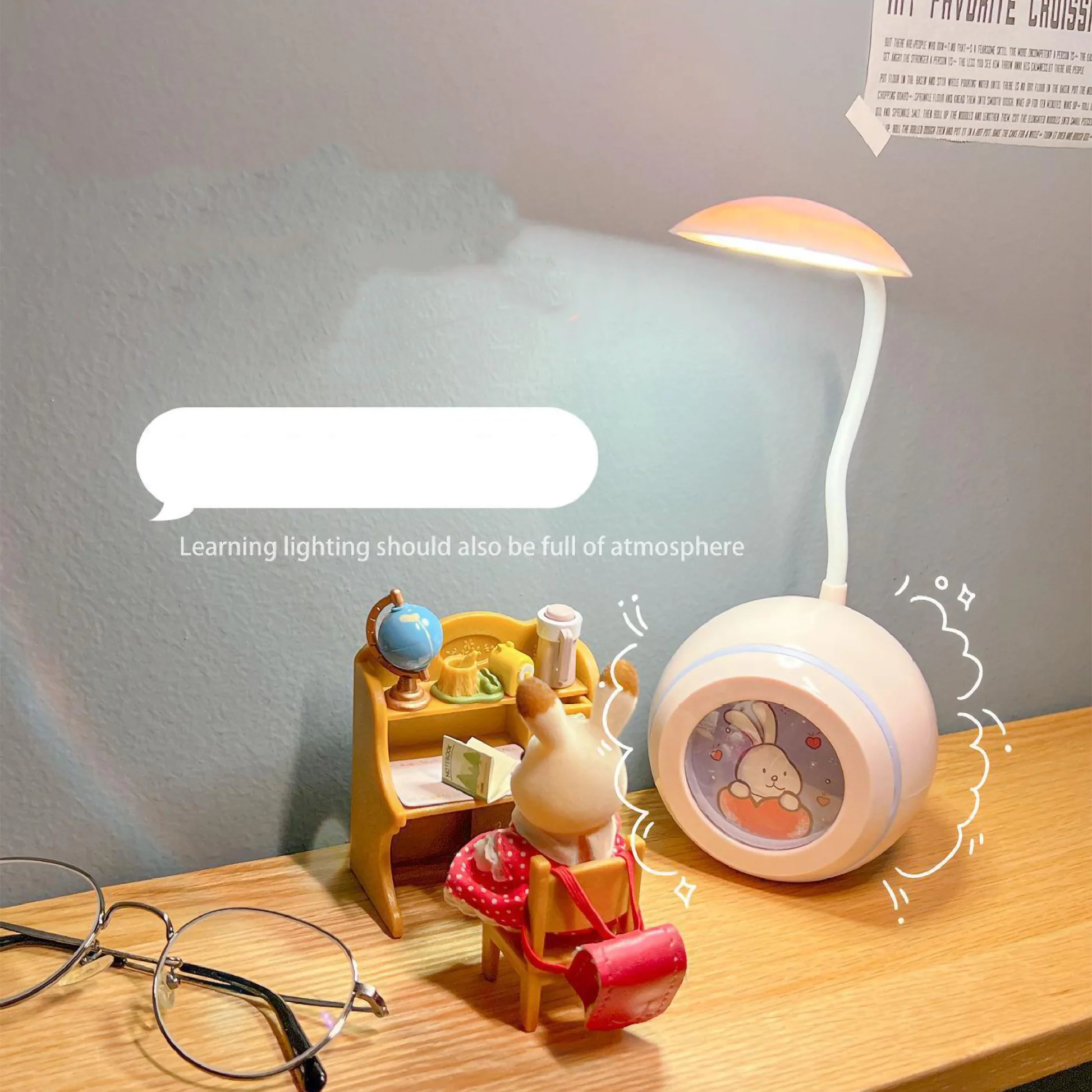 3-in-1 Study Desk and Lamp with Storage - Image 3
