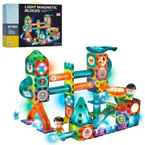 Magnetic constructor Luminous slide with balls 150 parts