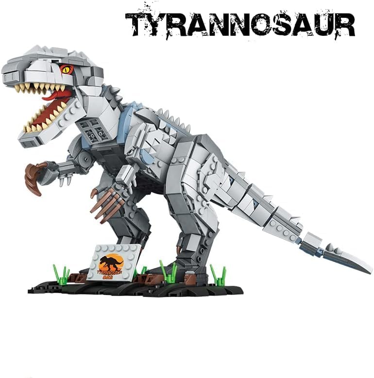 993-Piece Dinosaur Building Set with Movable Joints | T-Rex Model Block Kit for Children – Prehistoric Construction Toy Gift