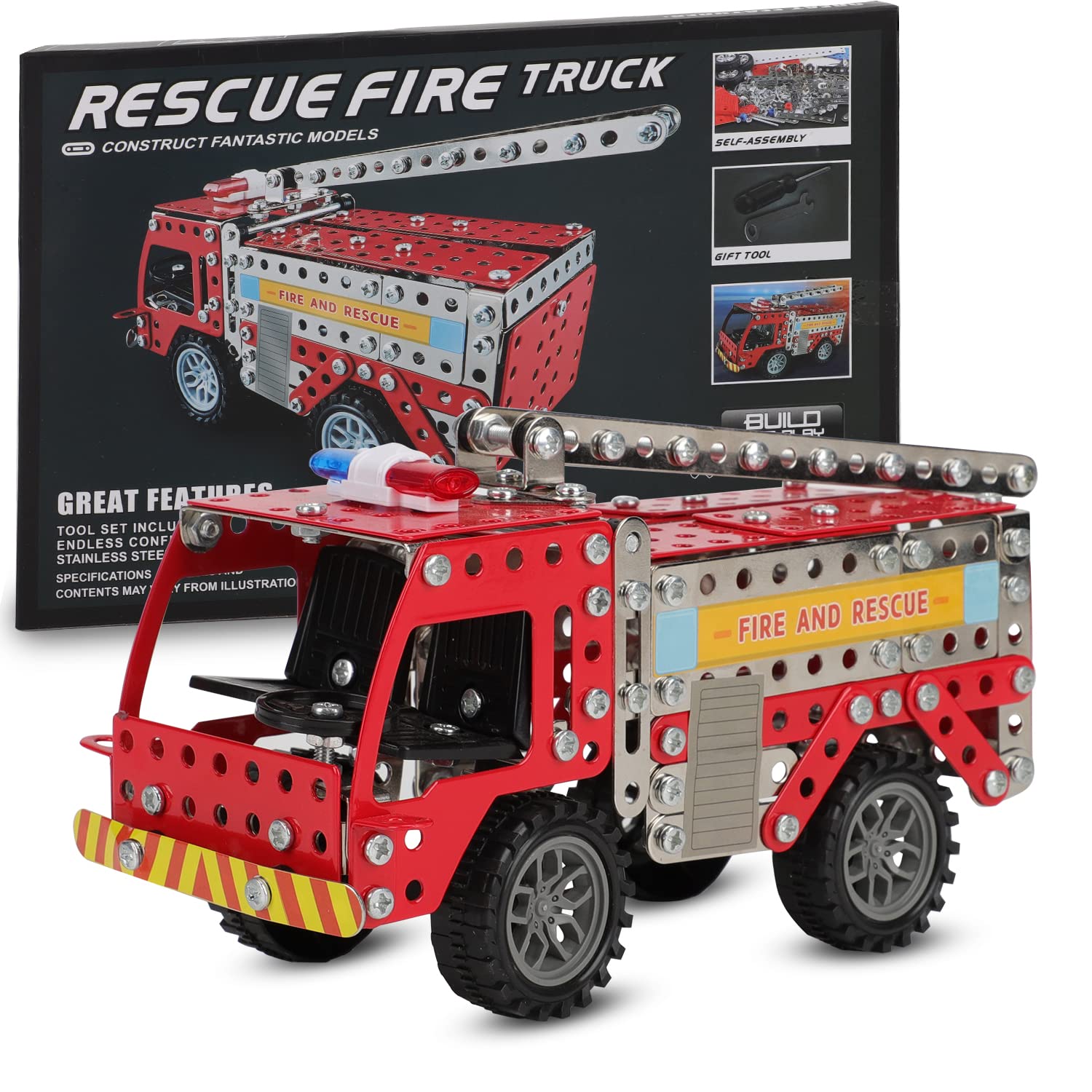 Fire Truck STEM Building Toys