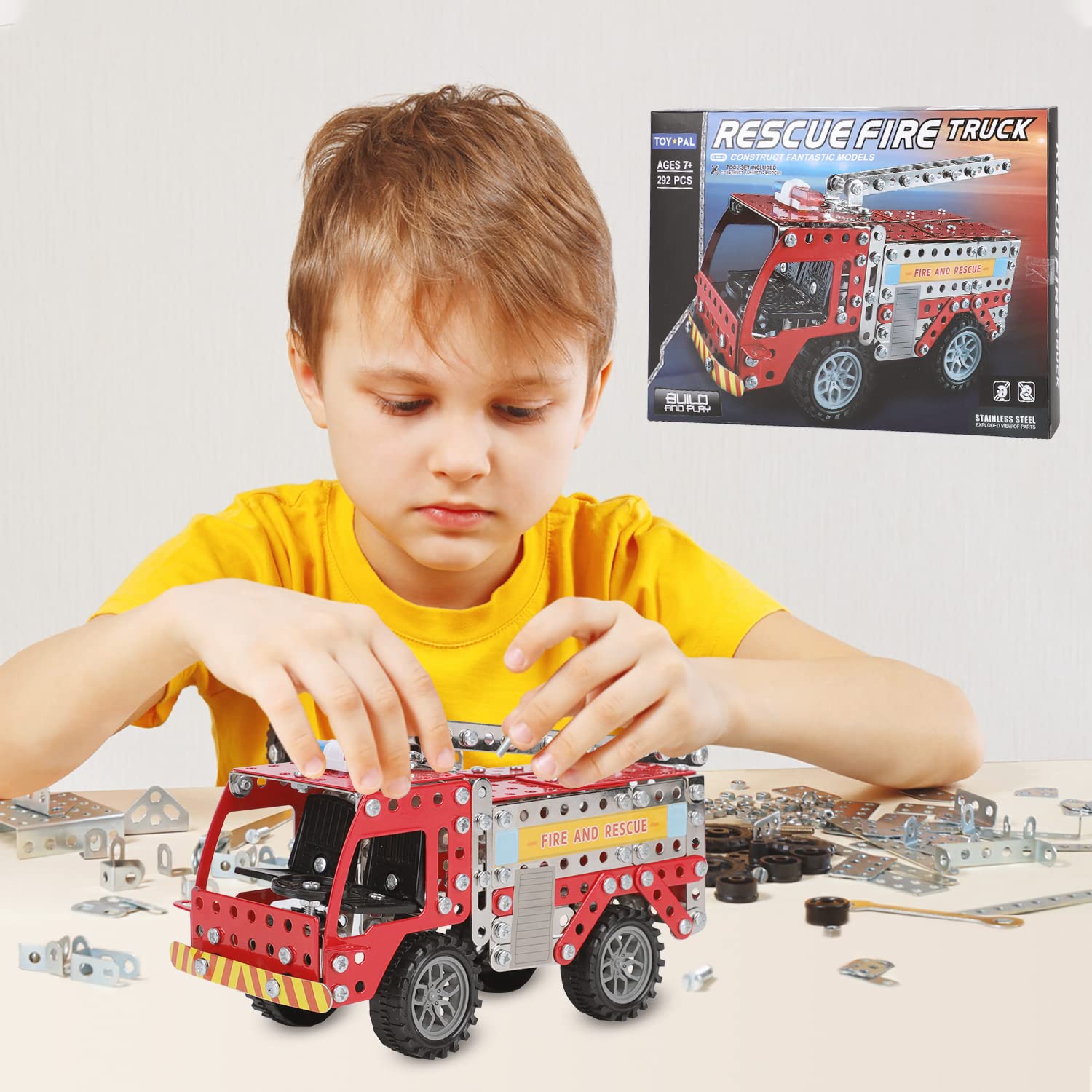 Fire Truck STEM Building Toys - Image 4
