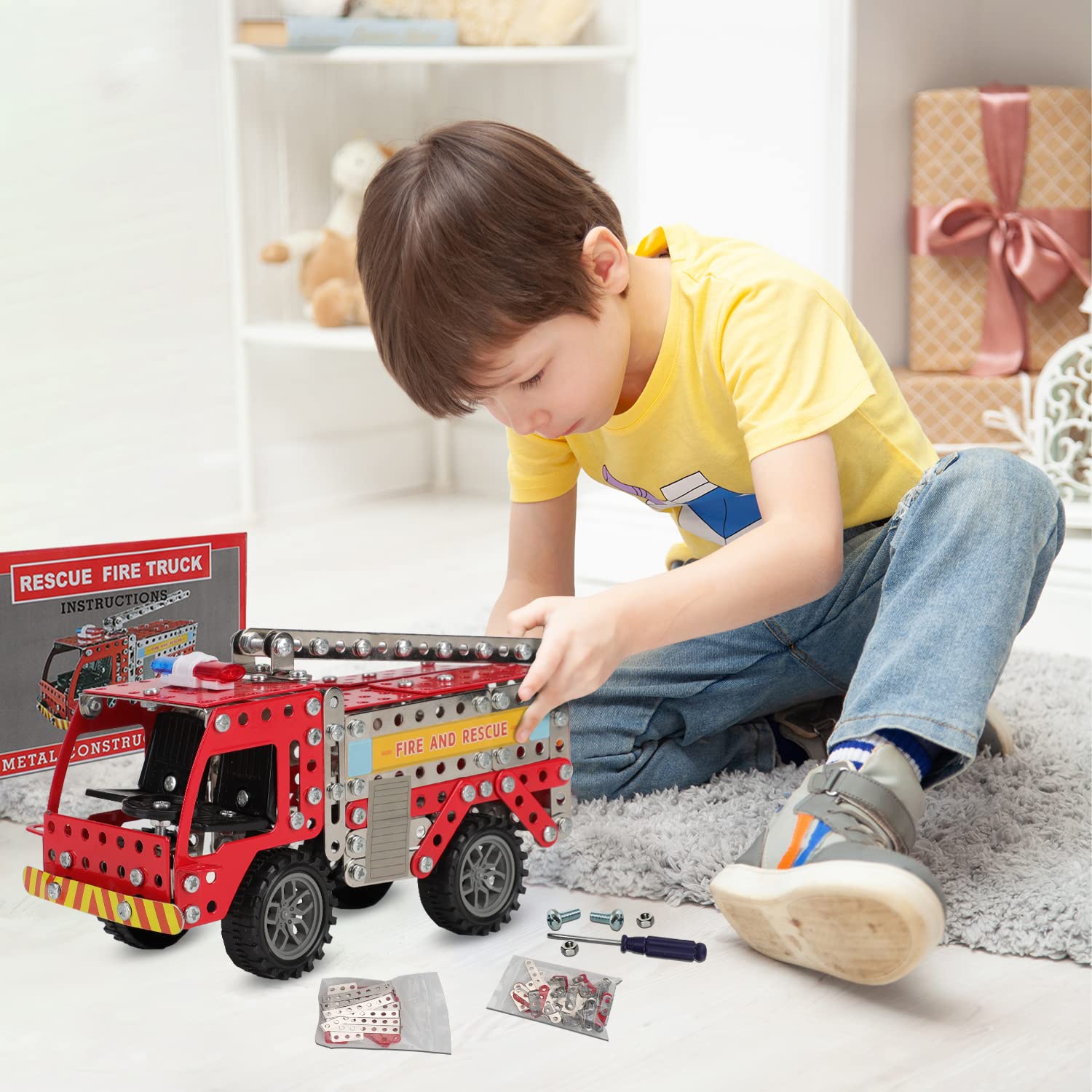 Fire Truck STEM Building Toys - Image 7