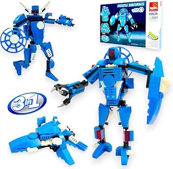 3-in-1 Transforming Mech Building Blocks Set | 150 PCS - Image 3