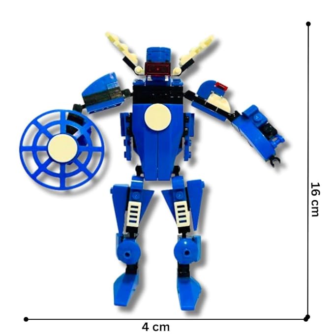 3-in-1 Transforming Mech Building Blocks Set | 150 PCS - Image 5