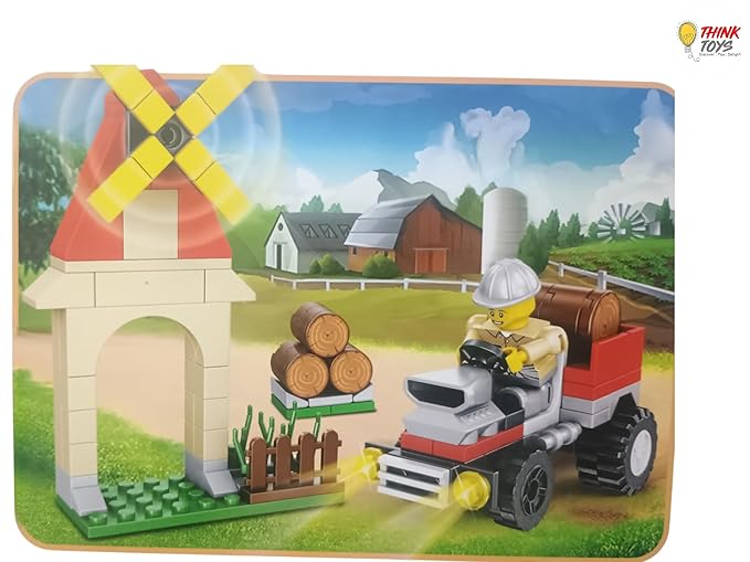 Happy Farm Building Blocks Set, 128 Pieces - Image 5