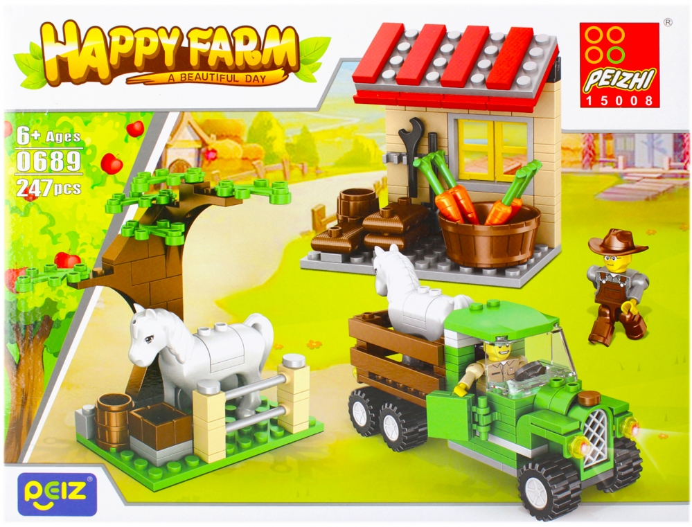 Happy Farm Building Blocks Set, 128 Pieces - Image 6