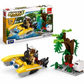 Jungle Adventure Building Block Set, 130 Pieces