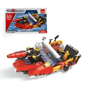 City Rescue Speed Boat Building Block Set – 118 PCS