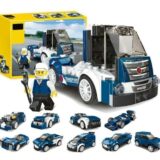 10 in 1 Building Blocks Vehicle Set for Kids, 216+ Pieces Construction Toy