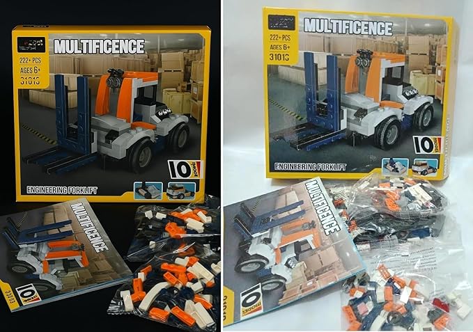 10-in-1 Engineering Vehicles Building Blocks Set 222+ Pieces - Image 5