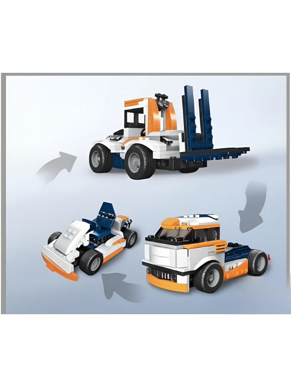10-in-1 Engineering Vehicles Building Blocks Set 222+ Pieces - Image 8