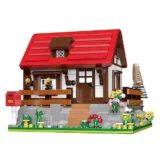 834 Pieces DIY Small House Building Block Set
