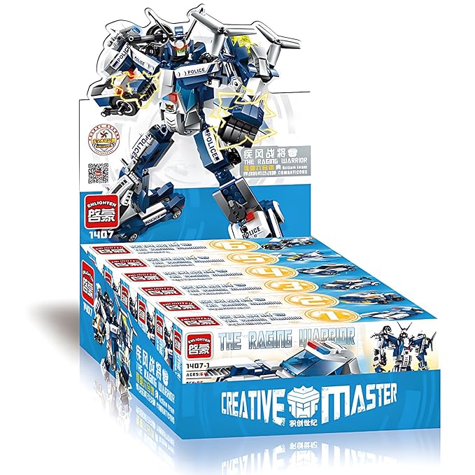 COGO 812 PCS 8 in 3 Educational Deform Big Truck Transform Building Blocks Toys for Kids 812 pcs - Image 3