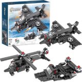 3-in-1 Creator Construction Toy Set (177 Pieces) – Jet Plane, Helicopter & Cannon Boat Building Kit