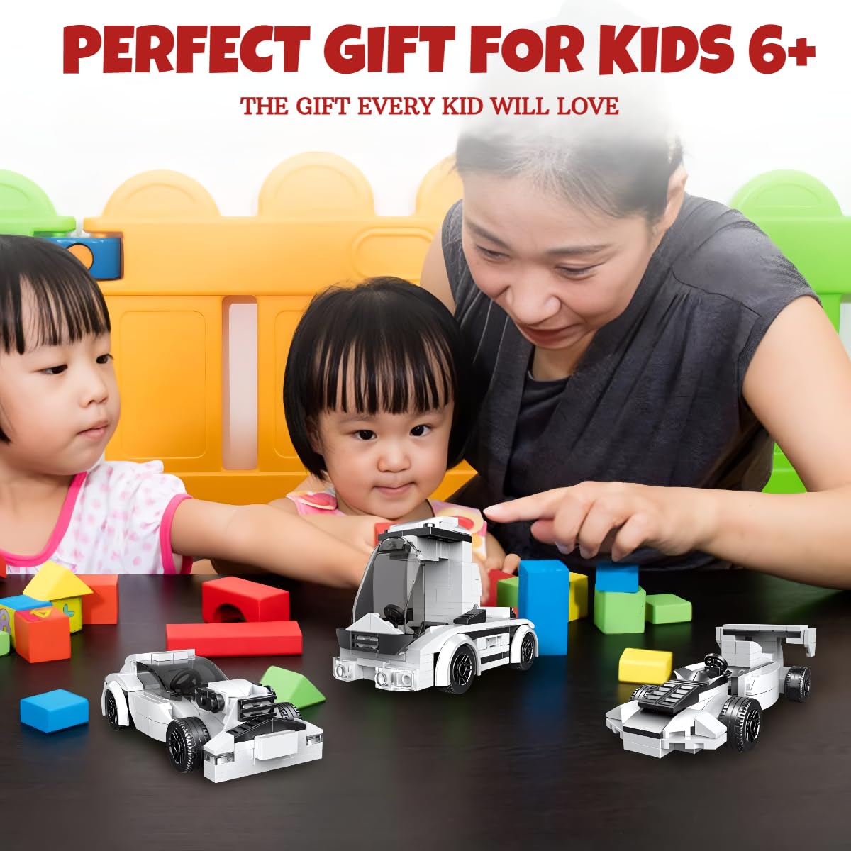 209 Pcs 10-in-1 Pull Back Car Toy Set – STEM Building Blocks - Image 8