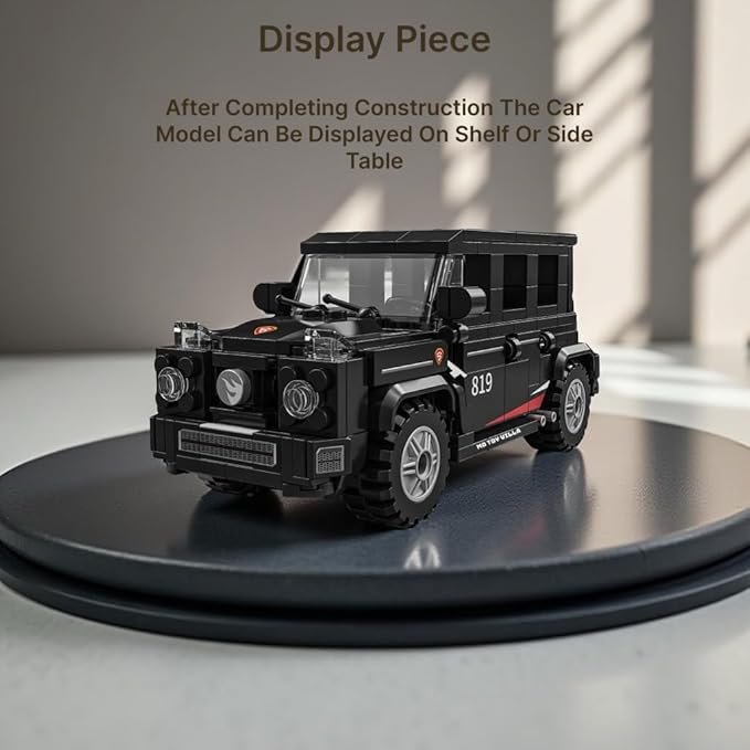 DIY Blocks Pull-Back Car – Jeep | Buildable Construction Toy Car Kit - Image 9