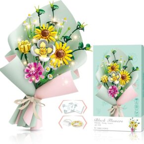 12 sFlower Bouquet Building Block Sets, 479PCS