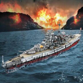 German Battleship Bismarck Clamping Blocks, 2081 PCS/MOC Large