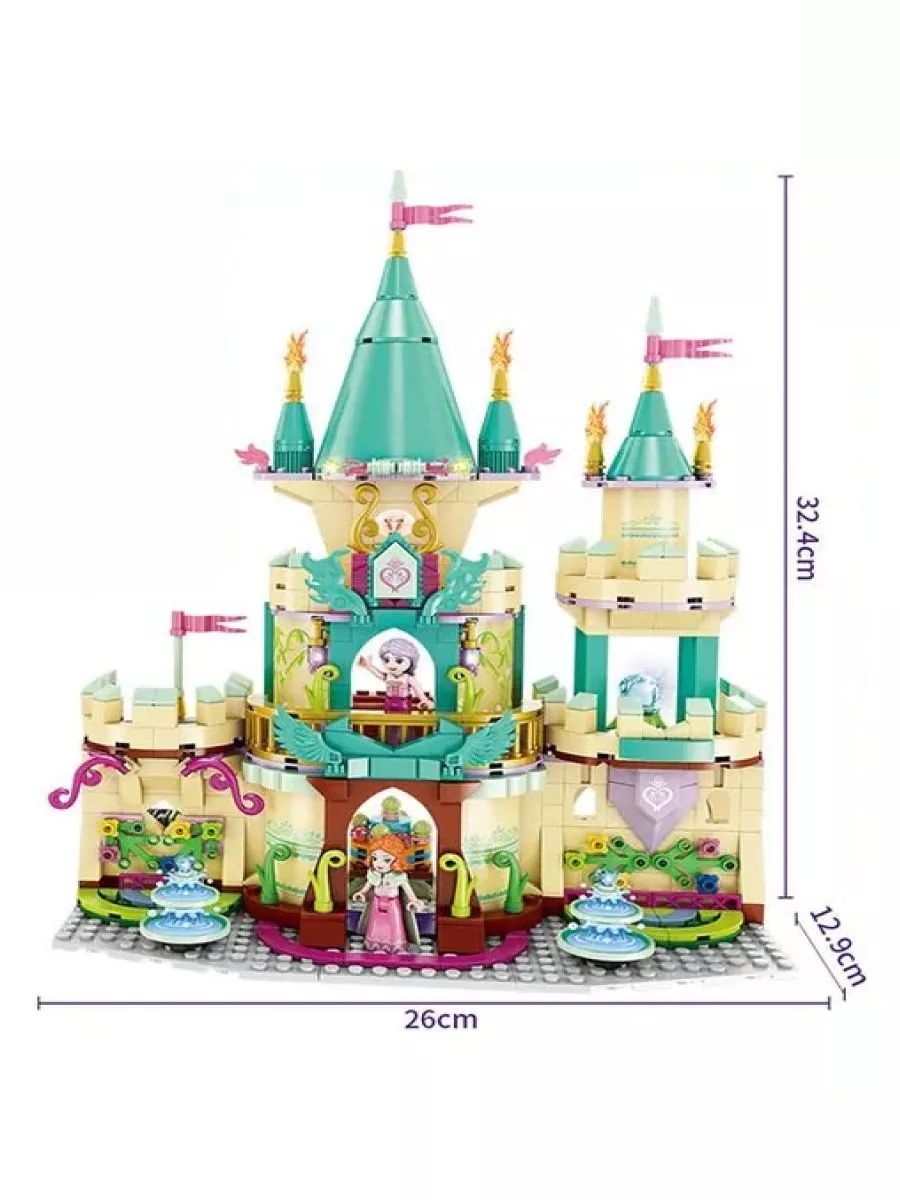 Magic Fairy Princess Castle Building Block Set with Enchanted Carriage, Mini Figures - Image 4