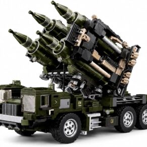 Military Missile Launcher Truck Building Block Set