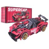 Red Racing Car Building Block Set,  488 Pcs