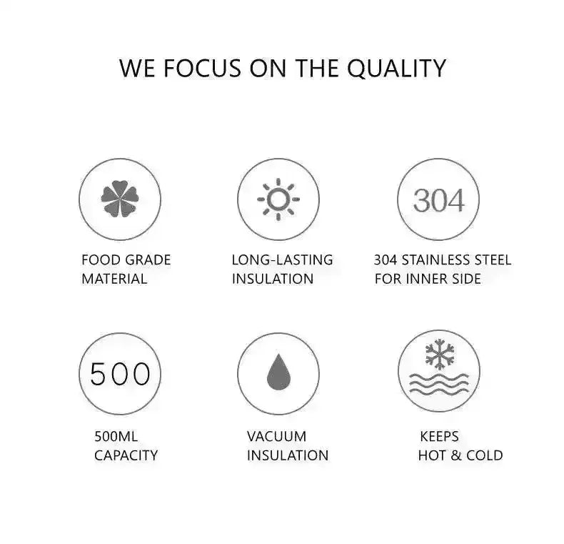 Double Wall Stainless Steel Bottle 500ml - Image 9
