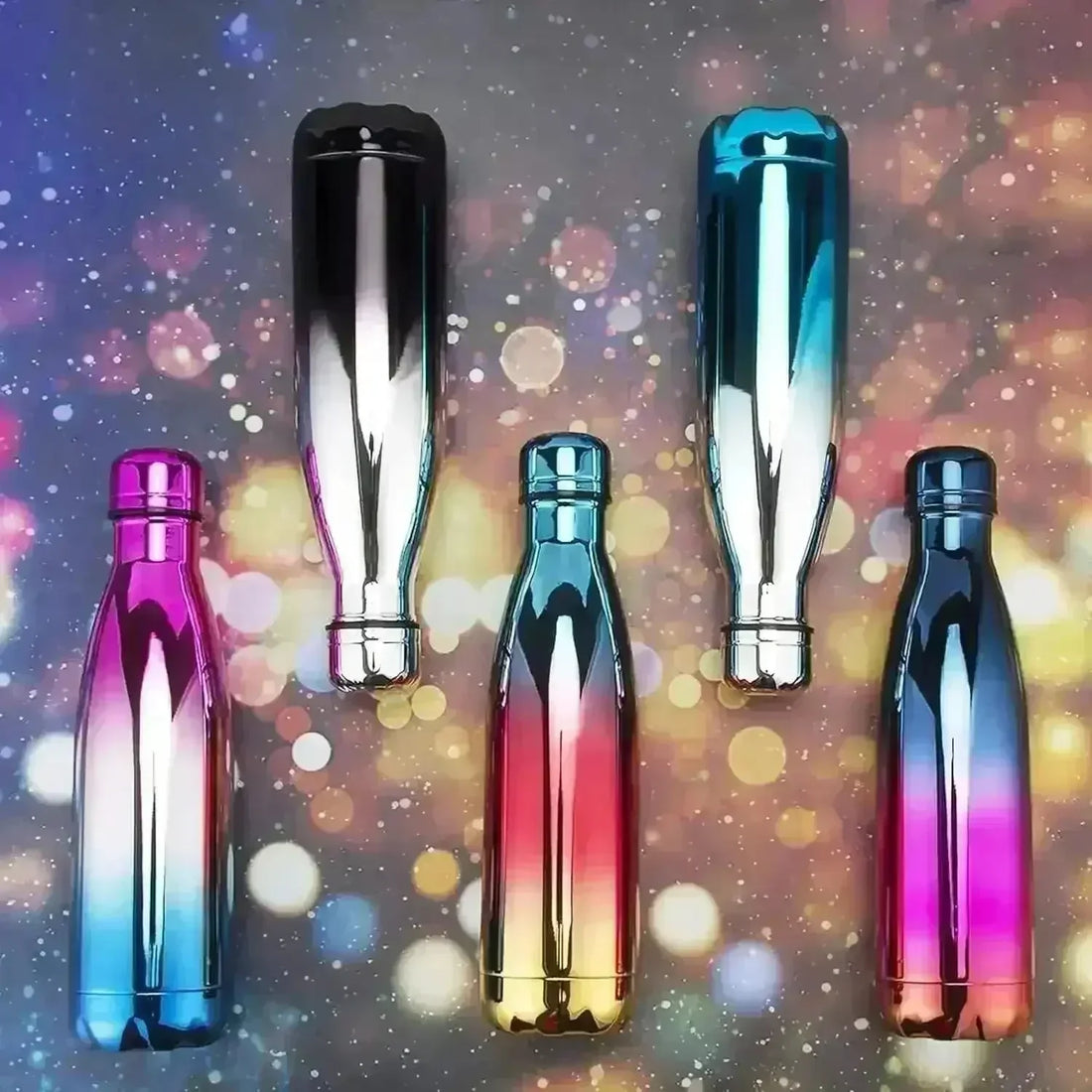 Rainbow Double Wall Steel Water Bottle (500 ml) - Image 11